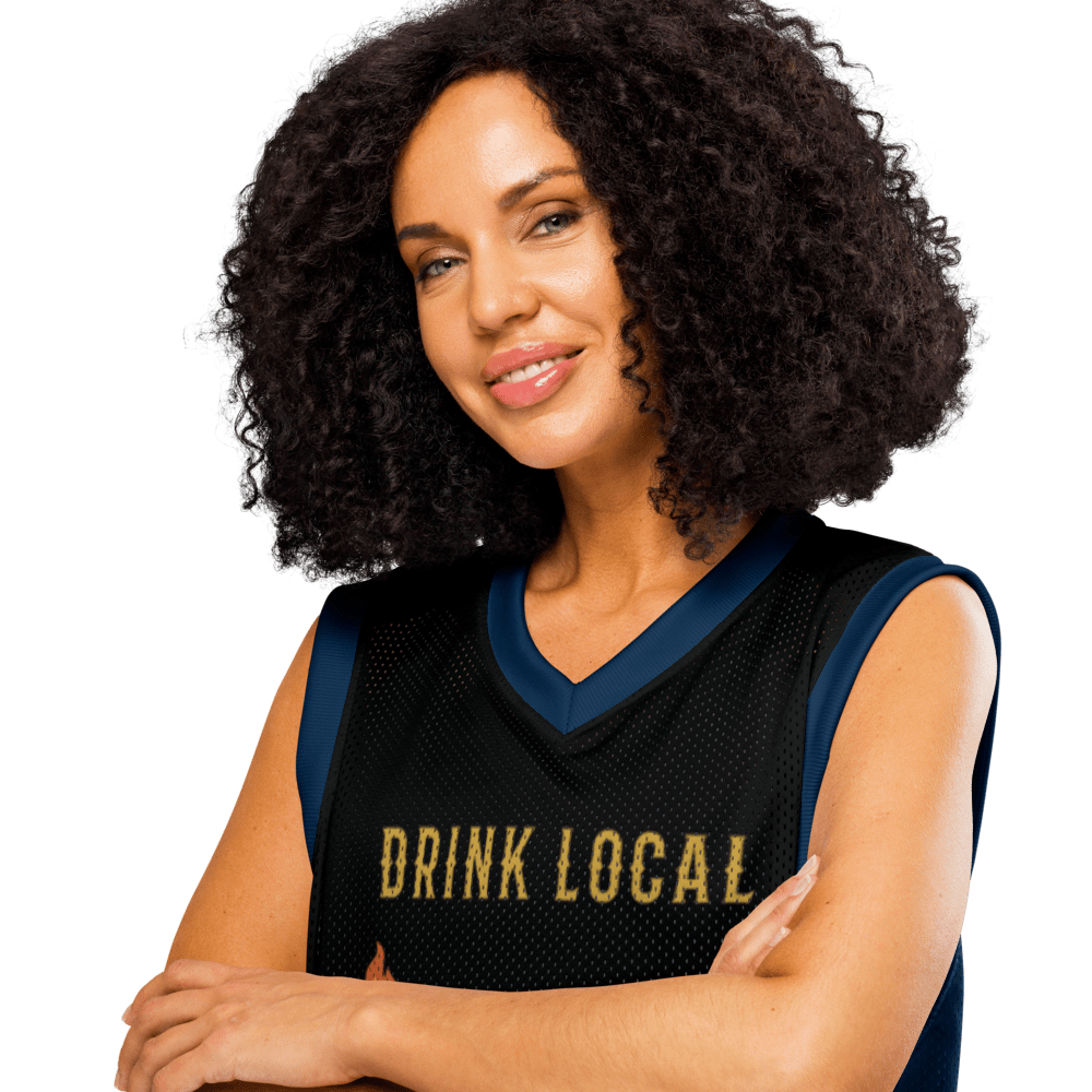 Drink Local Premium basketball jersey - Image 3