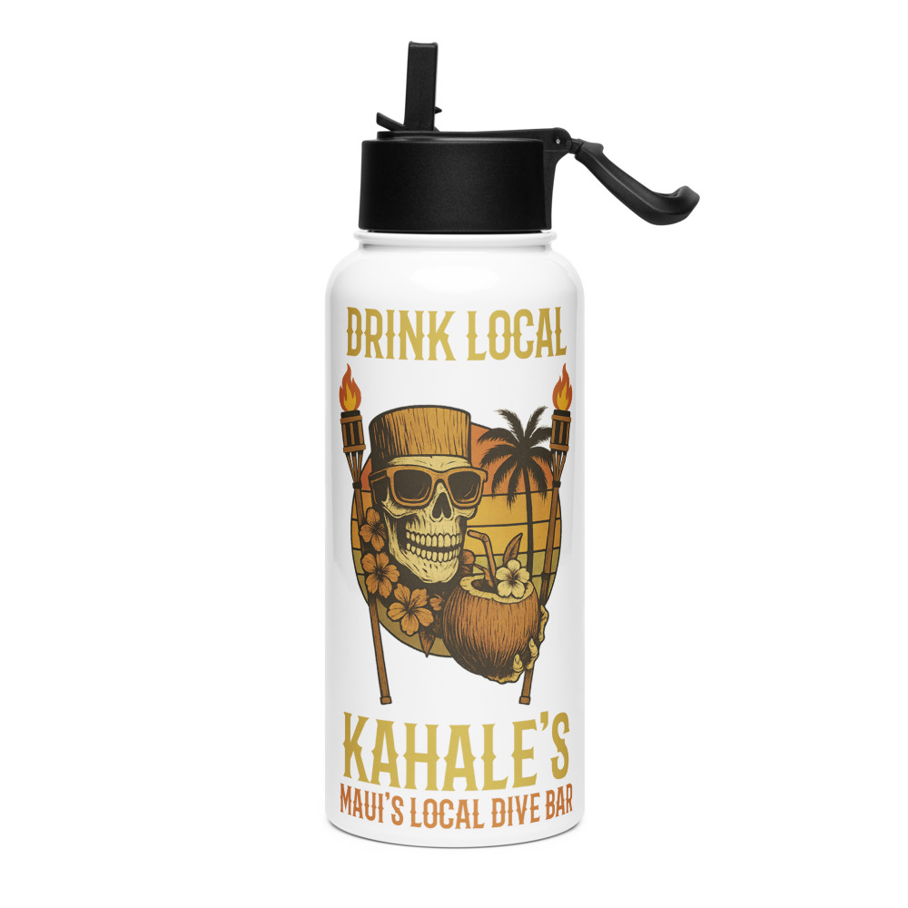 Stainless steel water bottle with a straw lid - Image 7