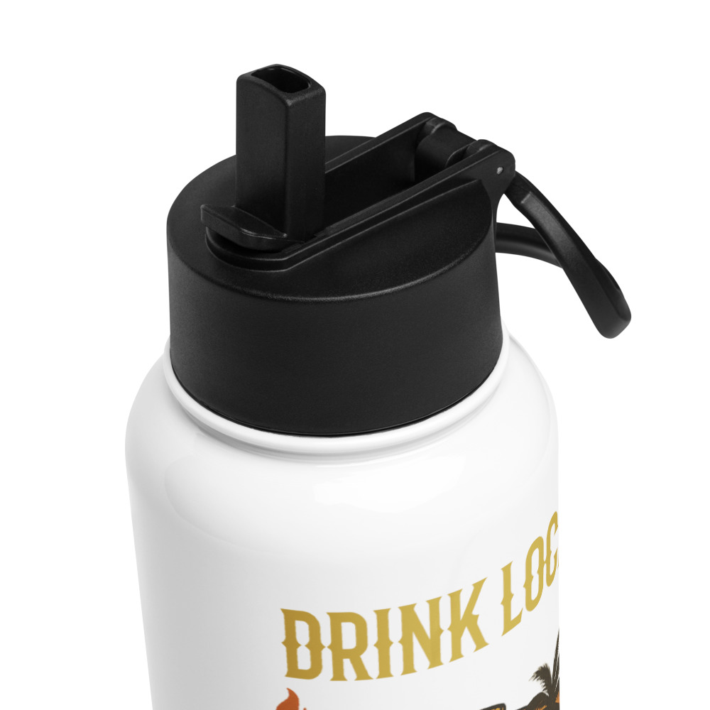 Stainless steel water bottle with a straw lid - Image 5